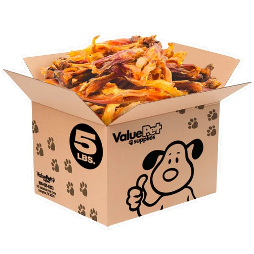 ValueBull Beef Tendons for Dogs, Varied Shapes, 5 Pounds Bulk Pack - All Natural Dog Treats, Pure Beef Tendons, Grain Free