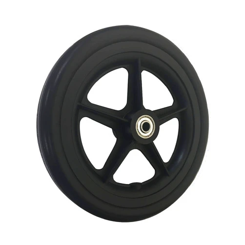 RIANT WHEEL Wheelchair Caster Wheels, 7X 1.4 inch, Solid, with 608 Bearing, Hub Wide 1.6 inch, PU Tires, one Pair …