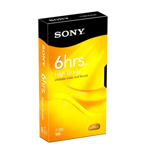 SONY HIGH GRADE 120 MIN VIDEO CASSETTE