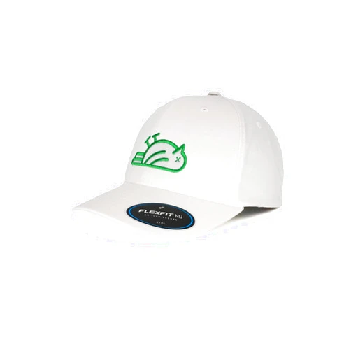 Pure Bomb Birdie Slayer - White Flexfit NU® Fitted Performance Golf Hat