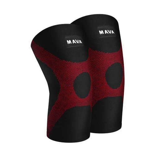 Mava Sports Knee Compression Sleeve Support for Men and Women - Perfect for Joint Pain, Weightlifting, Running, Gym Workout, Squats and Arthritis Relief