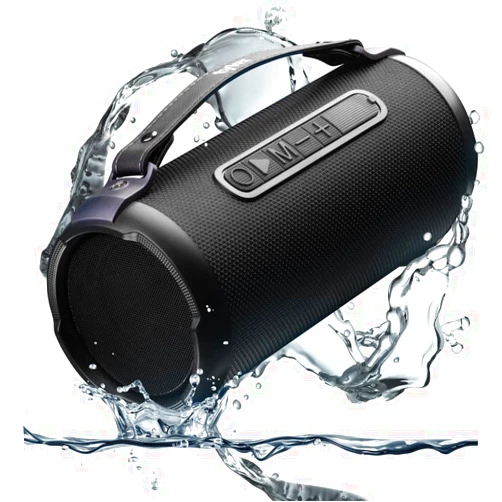 Tyler Wireless Bluetooth Speaker Water Resistant Long Range 300 watt Rechargeable Boombox USB MP3 Micro SD AUX Inputs Fm Radio Sound & Bass Carry Strap Lightweight for Home Outdoor Stereo