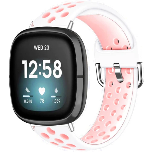 Pailebi Sport Bands Compatible with Fitbit Versa 3 / Versa 4 / Fitbit Sense Women Men, Soft Silicone Straps Replacement Wristband for Fitbit Versa 4 Smartwatch