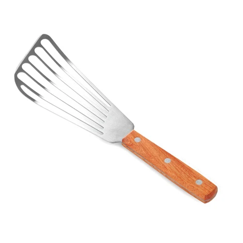 New Star Foodservice 43068 Wood Handle Fish Spatula, 6.5