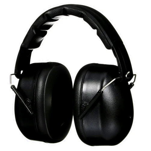 3M Folding Earmuff, Noise Reduction Rating (NRR) 25 dB, Adjustable Ear Muffs, Padded Headband For Comfort, Flexible & Adjustable Headband, Black, One Size Fits Most (90563H1-DC)