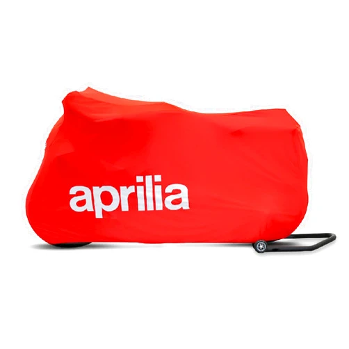 Piaggio Aprilia OEM Premium Indoor Motorcycle Cover for RSV4 and RS660 Polyester Construction with Elastic Lower Lip, No Scratch High Loop Inner Liner, an Official Aprilia Accessory 607590M (Red)