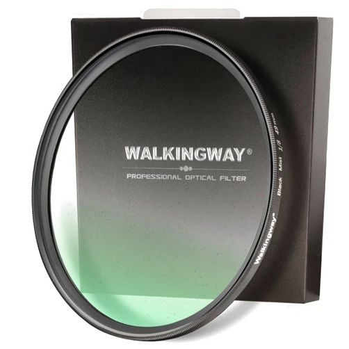 Walking Way WalkingWay 49mm Black Diffusion Filter 1/8 Pro Mist Camera Lens Filter Soft Dreamy Cinematic Effect Hazy Diffuser with Ultra Slim and Optical Glass for Portrait/Vlog/Photography/Video