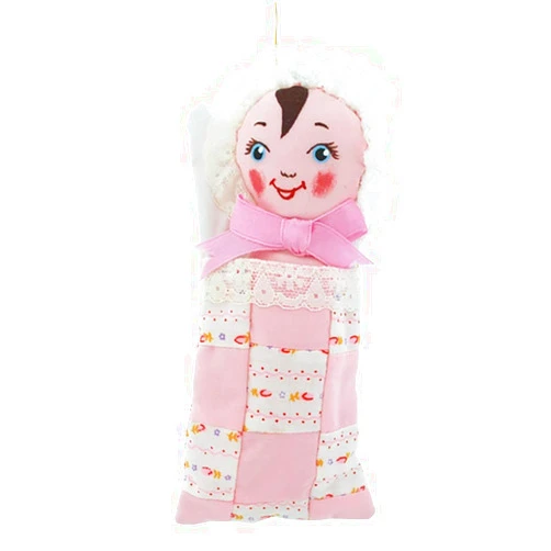 KKubla Newborn Baby Girl in Pouch Handmade Christmas Ornament Soft and Lightweight
