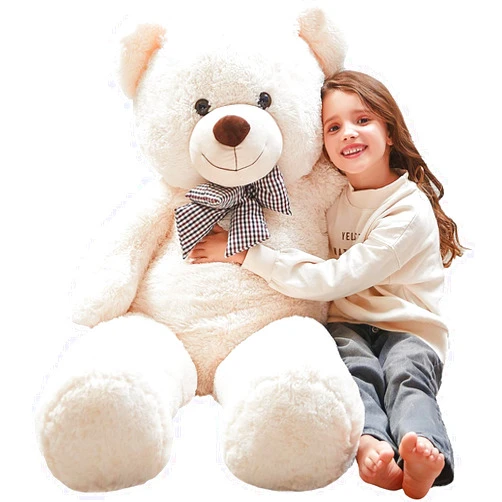 Toys Studio Misscindy Giant Teddy Bear Plush Stuffed Animals for Girlfriend or Kids 47 inch, (White)