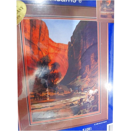 Generic Hidden Canyon (Hermon Adams) Embellished Cross Stitch Kit