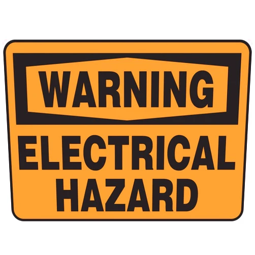 Accuform MELC328VA Aluminum Safety Sign, Legend 