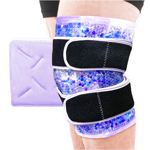 SEIWEHIDO Knee Ice Pack Wrap for Pain Relief Reusable Gel Ice Wrap for Leg Injuries Swelling Knee Replacement Post-Surgery Recovery Adjustable Cold Compression Therapy Wrap for Arthritis Meniscus Tear and ACL