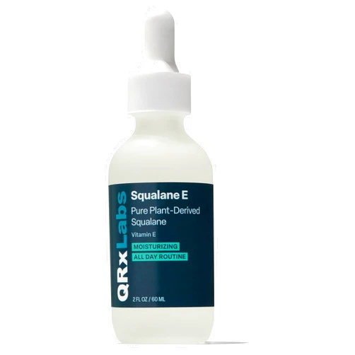 QRxLabs Squalane Oil for Face - Hydrating Face Oil for Women with Vitamin E - Dermaplaning & Gua Sha Massage - Moisturizer for Oily Skin - Unscented, 2 Fl Oz