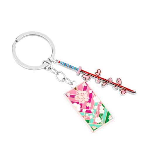Weeb Keychains Demon Slayer Keychain, Key Ring Set for True Demon Slayer Fans, Anime Gifts with Durable Metal & Vibrant Color