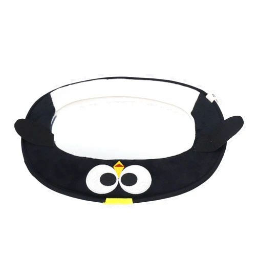 Hyuduo 3D Cartoon Character Design Baby Mirror Cartoon Baby Safety Seat Viewing Mirror Acrylic Car Baby Backseat Rearview Mirror for Observe Baby(Penguin)