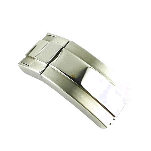 MLBEIU 16mm*9mm Watch Band Clasp Fit For DAYTONA Fit For SUBMARINER Fit For GMT Fit For Yacht-Master Fine-tuning Pull Button Stainless Steel Metal Solid Buckle