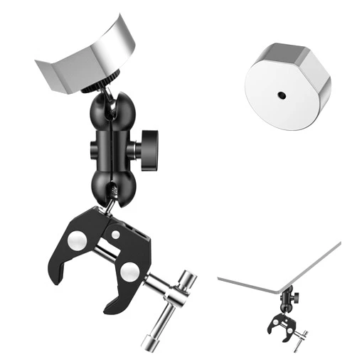 Sounir Starlink Mini Mount for RV/Yacht/Camper/guardrails/RV Ladder Roof, 360° Adjustable Clamp Starlink Mini Accessories Compatible with Original Pipe Adapter