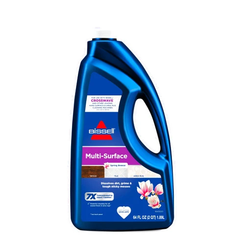 BISSELL MultiSurface Floor Cleaning Formula-Crosswave and Spinwave (64 oz), 17891, blue