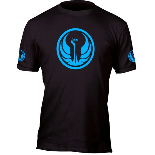 Pure Creative Apparel Unisex Mens Womens Jedi Master Personalized Aurebesh Black T Shirt