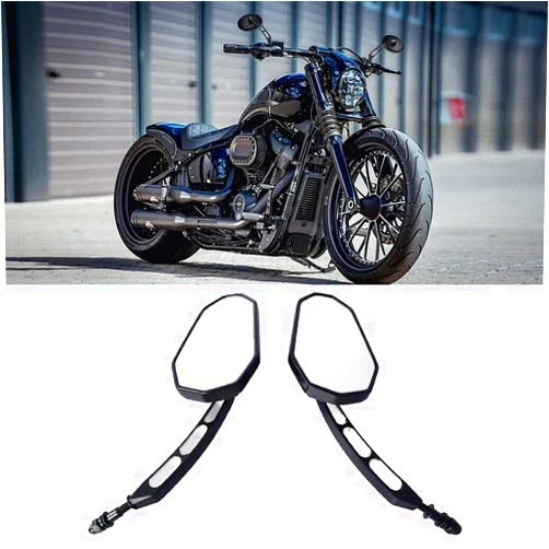 DeYeShiKi Black Sportster Mirrors Compatible with Harley Sportster Road King Street Electra Glide Dyna Softail Road Glide 1982-2023