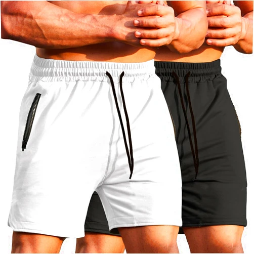 COOFANDY Men's Gym Workout Shorts Athletic Training Shorts Fitted Weightlifting Bodybuilding Shorts with Zipper Pockets