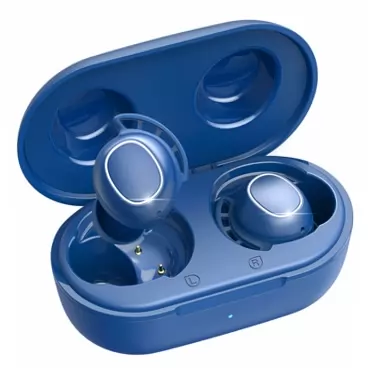 Mpow Wireless Earbuds, Mpow M30 Bluetooth Earbuds, Deep Bass Sound, IPX8 Waterproof Bluetooth Headphones in-Ear, Touch Control Wireless Earphones, 25 Hrs w/USB-C Fast Charging/Twin&Mono Mode/Mics, Blue