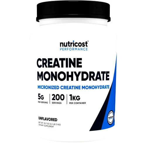 Nutricost Creatine Monohydrate Micronized Powder (1 KG) - Pure Creatine Monohydrate