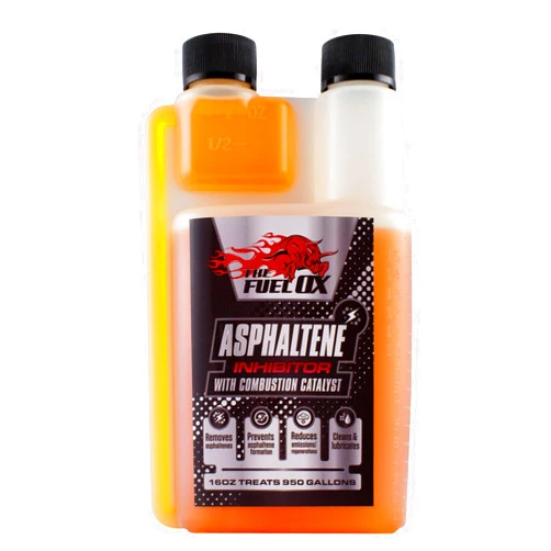 The Fuel Ox Fuel Ox Asphaltene (6 Pack): Asphaltene Inhibitor & Combustion Catalyst - Diesel Engine Treatment- Removes Asphaltenes - Increases Mileage & Decreases Regens - 16oz Treats 1250 Gallons