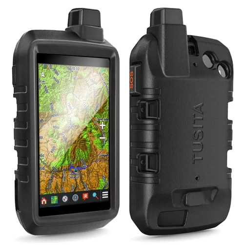 TUSITA Case Compatible with Garmin Montana 750i 700i (NOT for Montana 700)- Silicone Protective Cover - Rugged Handheld GPS Navigator Accessories