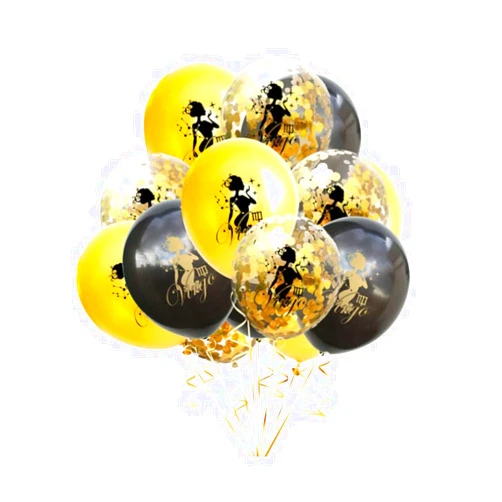 jojofuny Layout Baby Virgin Themed Constellation Decoration Confetti Party- Sequins Kids Party, Each Decor Zodiac Balloon Gold, Graduation Supplies Virgo Transparent Party Sequined