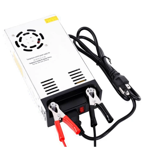 GESD High-Power SMPS 110V/220V AC to 12V DC Converter - 50A 600W Power Supply - Adjustable Switch Transformer for LED Strip, LCD Monitor CCTV, Radio/Car Stereos, 3D Printer - includes 2 Clamp Wires
