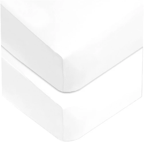 American Baby Company 2 Pack 100% Natural Cotton Fitted Mini Crib Sheets 38