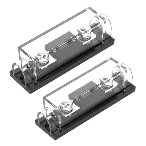 Malictele ANL Fuse Holder,Malictele 300Amp Fuse with 0/2/4 Gauge AWG Inline Anl Fuse Holder Car Audio Anl Fuse Holder Widely Used in Cars Trucks Boats 2 Pack, 300A-2