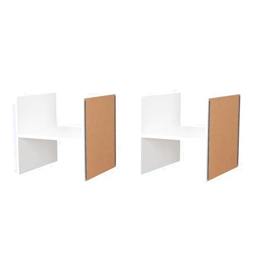 Generic KALLAX Insert with 1 Shelf (2 Pack) White 13x13 204.237.20