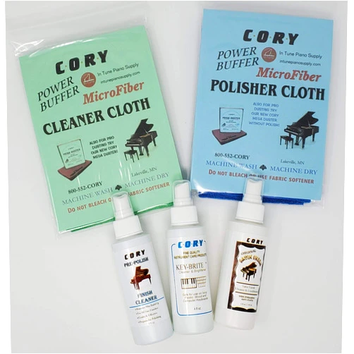 Cory Care Products Cory Complete Piano Finish Cleaning and Care Kit - for Satin Finish Pianos