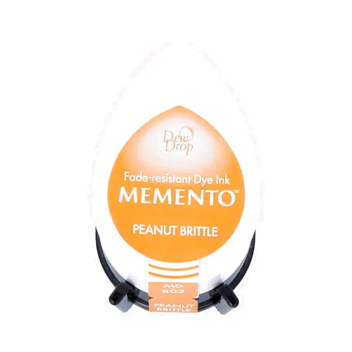 Tsukineko Memento Dew Drop Fade Resistant Dye Inkpad, Peanut Brittle