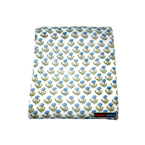 Exportindia Hand Made Pure Cotton Indian Quilted Razai Blanket Quilt Bed Spread Blanket Throw Indian Quilt White (King/Queen Size 90x108 Inch)