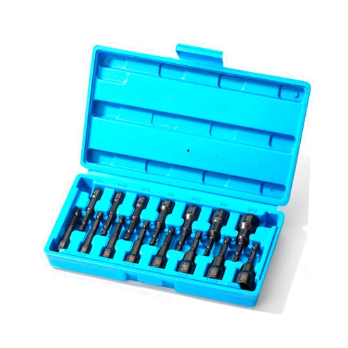 Bates Choice Bates- Magnetic Nut Driver Set for Impact Drill, 15 pcs, 1/4