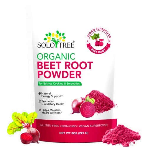 WLCTJIAYOU Organic Beet Root Powder – Raw, Non-GMO, Vegan, Gluten-Free Superfood for Smoothies, Juices & Baking | Natural Red Food Coloring, Rich in Fiber, Supports Circulation, 8oz