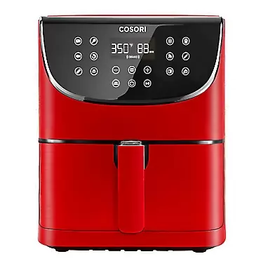 COSORI Air Fryer XL(100 Recipes) Digital Hot Oven Cooker, One Touch Screen with 13 Cooking Functions, Preheat and Shake Reminder, 5.8 QT, Burgundy Red