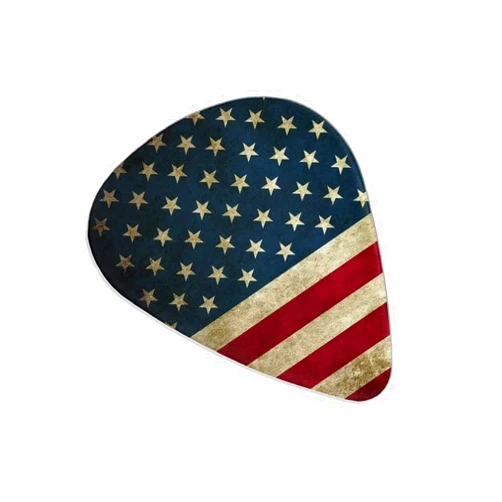 GLENLCWE Vintage American Flag Guitar Picks for Acoustic Electric Bass Guitar,6Pack Guitar Pack for Music Lover