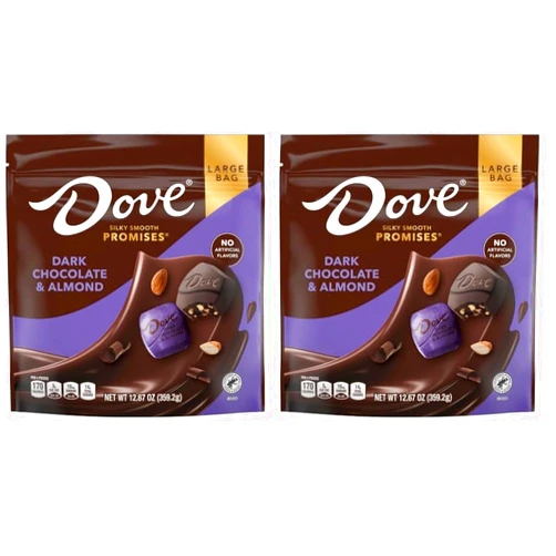 DOVE PROMISES DARK CHOCOLATE ALMOND (Pack of 2)