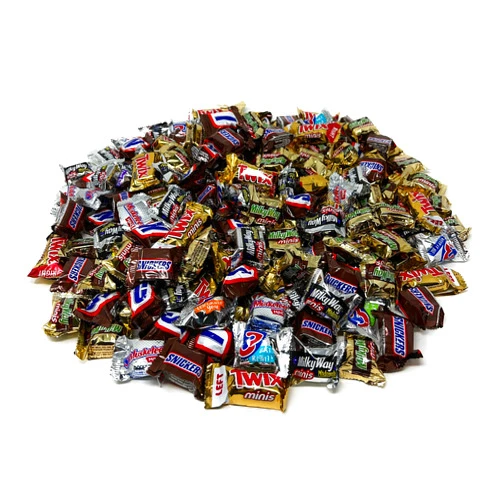 Assortit Fun Size Chocolate Assortment - 4 lbs - Snickers, Twix, 3 Musketeers, Milky Way Original Chocolate - Mini Chocolate Candy Bar Favorites Bulk Mix - Individually Wrapped, 64 oz.