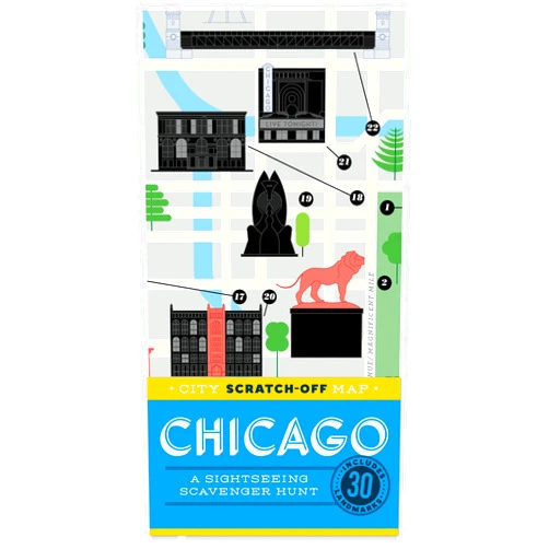 Christina Henry de Tessan City Scratch-Off Map: Chicago: A Sightseeing Scavenger Hunt (City Scratch Off Maps)