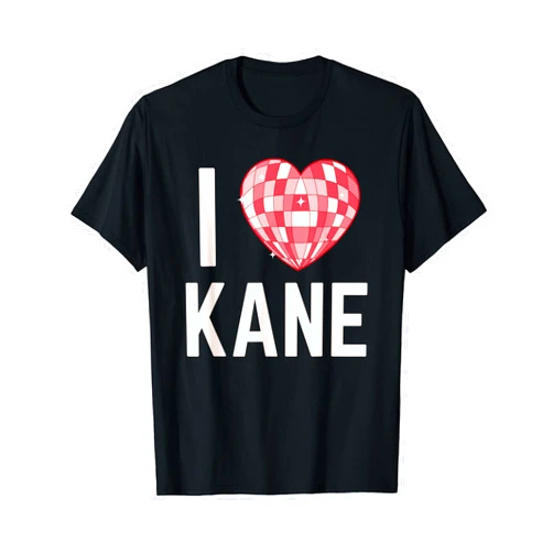 Kane First Names Apparel I Love Kane Heart Kane First Name T-Shirt