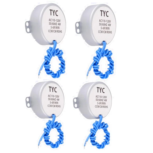 Wellshine 4PCS Cup Turner Kit Accessories for Crafts Tumbler,Includes Synchronous Turntable Motors - Ideal for Cuptisserie,Tumbler Cup Rotator Machince .(5-6R)