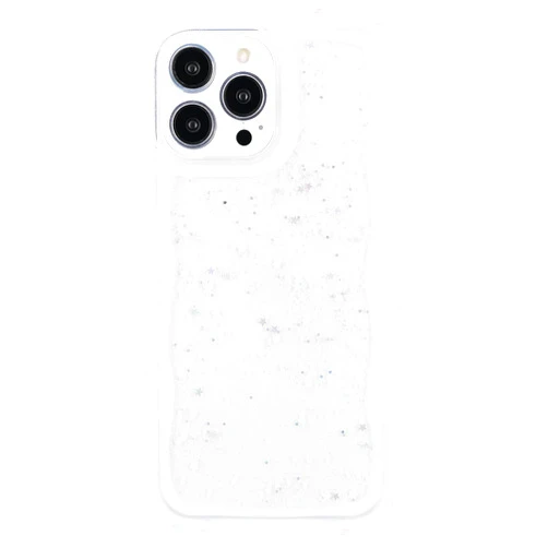 Cyberowl Compatible with iPhone 13 Pro Max,Cute Kawaii Bling Sparkle Glitter Frame Shape Soft Silicone Shockproof Protective Phone Case Cover for Women Girls Clear
