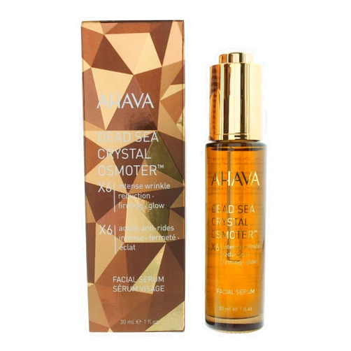 AHAVA Crystal Osmoter X6 Serum - Revolutionary Youth Booster & Intense Wrinkle Reduction, Enhances Youthful Glow & Firming, Enriched with Exclusive Blend of Dead Sea Osmoter & Jojoba Oil, 1 Fl.Oz