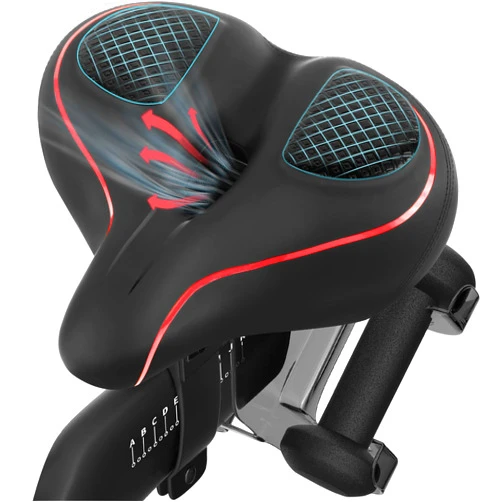 Zcitek Oversized Bike Seat Compatible with Peloton Bike/Bike+, Wide Comfort Bike Seat Cushion for Women & Men, Large Bike Seat Replacement for Road Bike, Spin Bike, and Cruiser, Bicycle Saddle