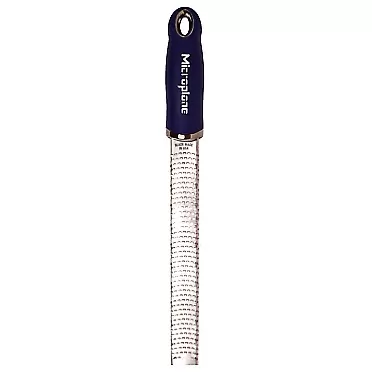Microplane Premium Made in USA Zester Grater, grating cheese -Soft, Dark Blue